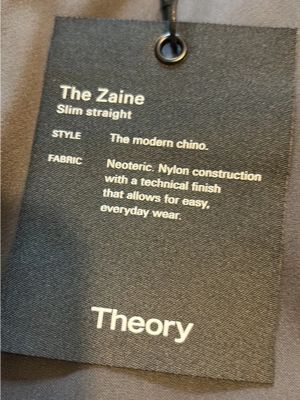 Theory Men's Gray Pants Theory Branded